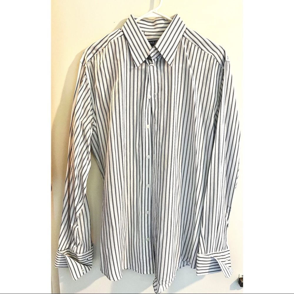 Men’s Dolce and Gabbana Striped Dress Shirt